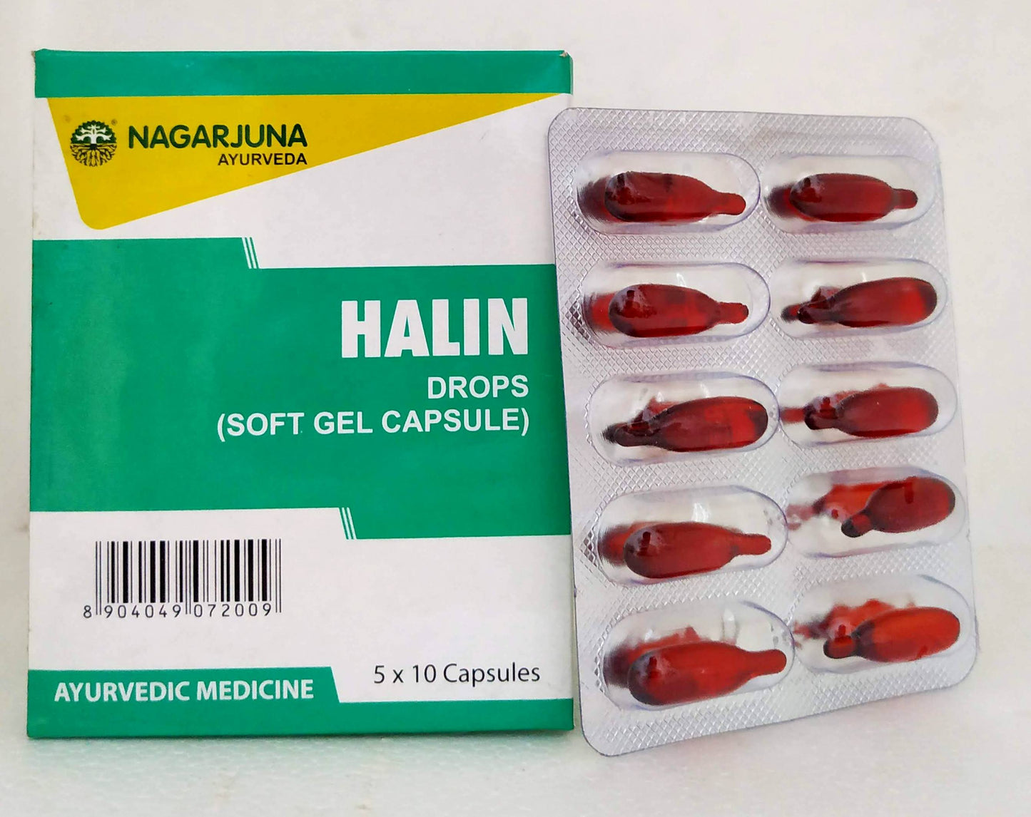 shop halin capsules - 10capsules at price 70.00 from nagarjuna online - ayush care