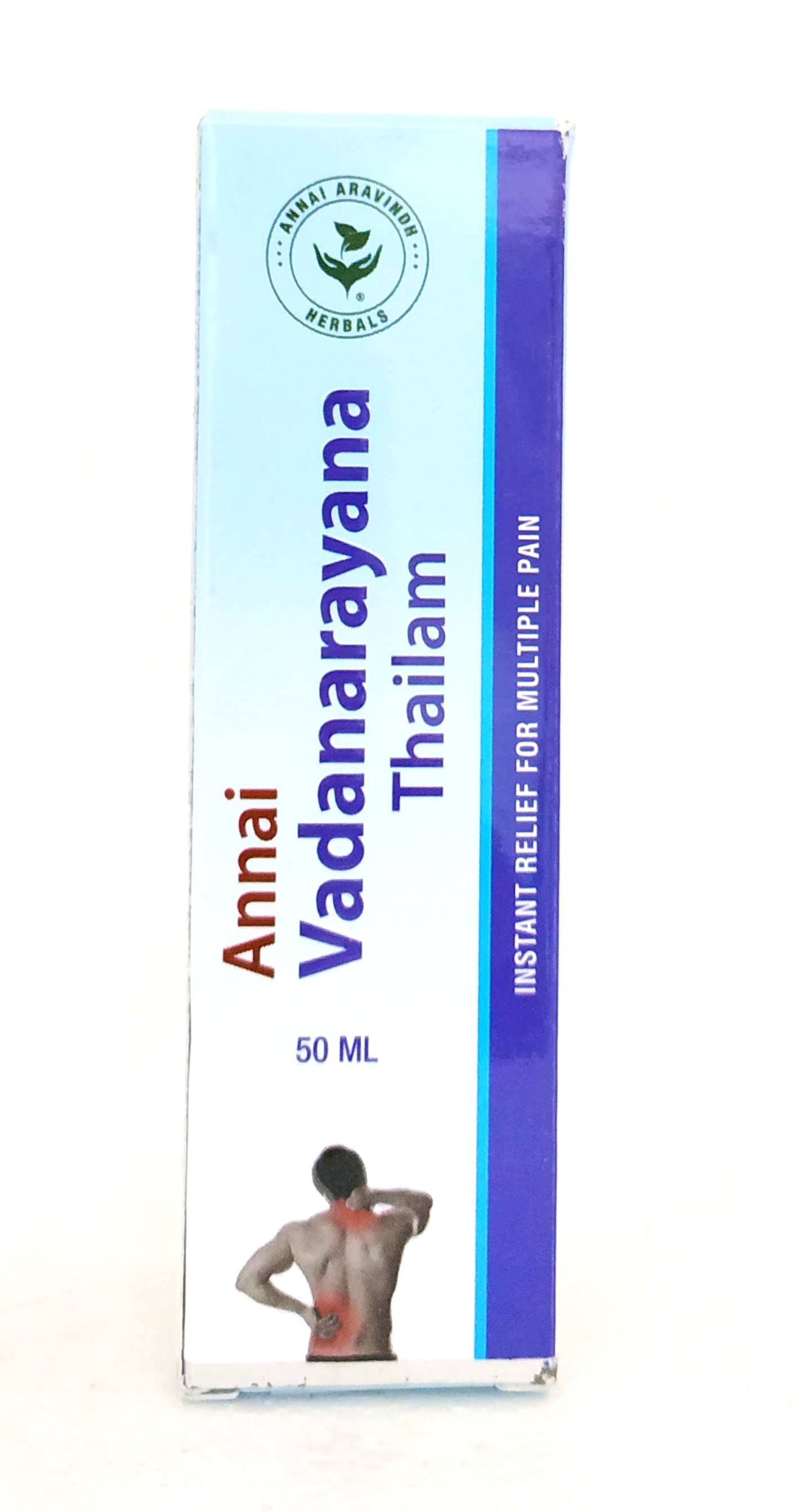 shop vadhanarayana thailam 50ml at price 95.00 from annai aravindh online - ayush care