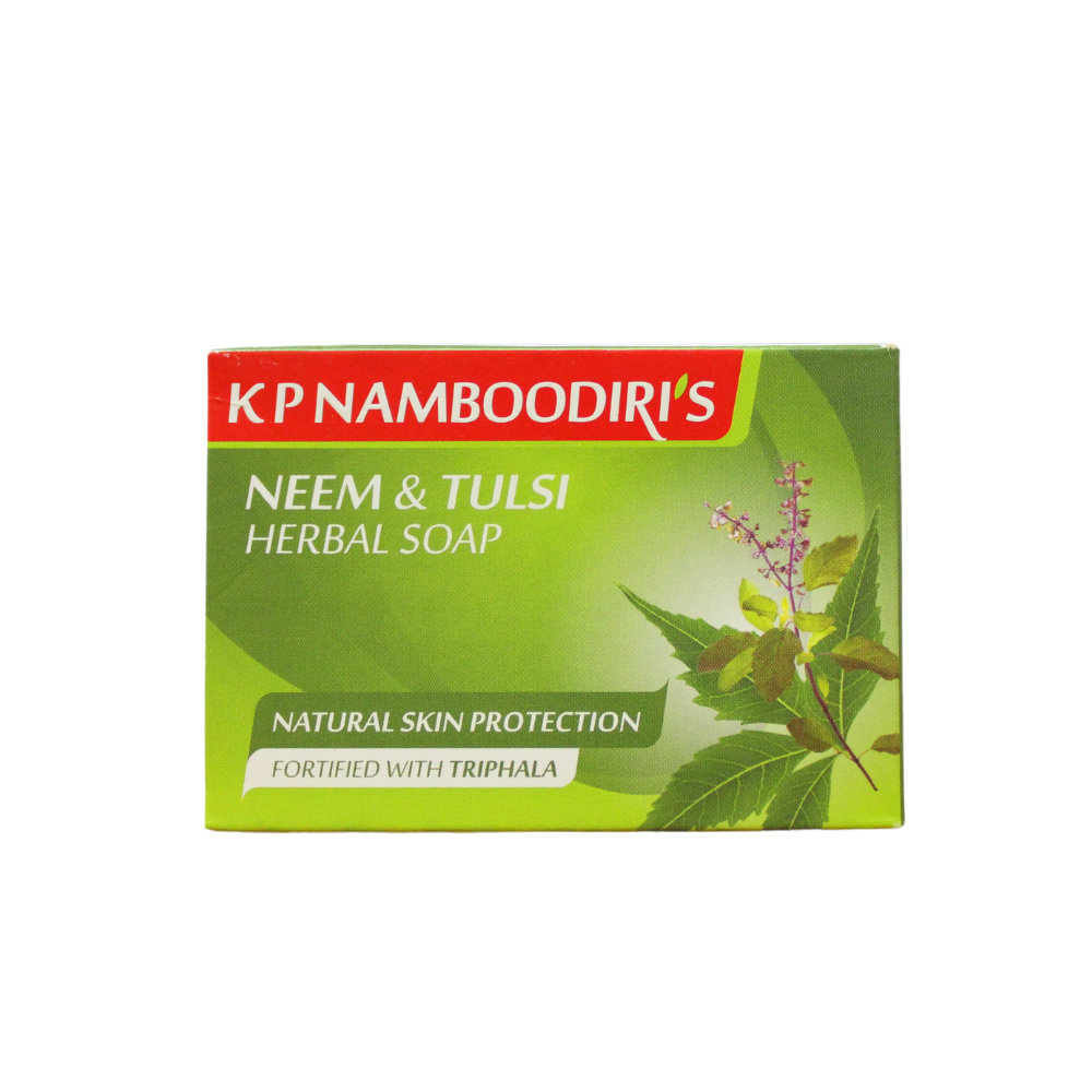 kp namboodiri neem & tulasi herbal soap 75gm