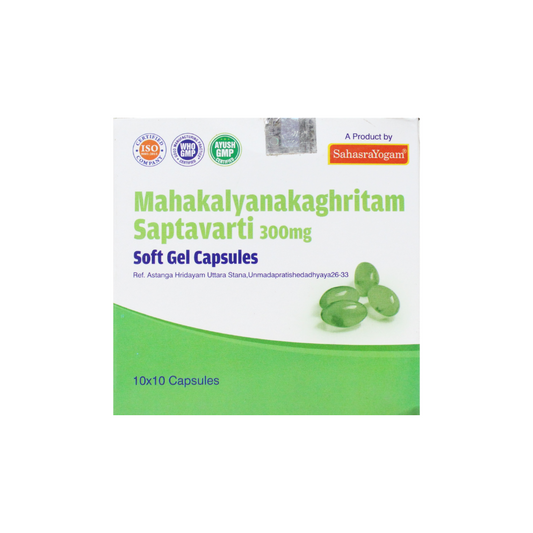 Mahakalyanaka Ghritha Saptavarti Capsules - 10 Capsules