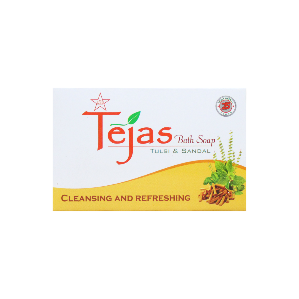 tejas tulasi & sandal soap 75gm