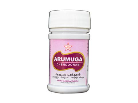 Shop Arumuga Chendooram 10gm at price 125.00 from SKM Online - Ayush Care
