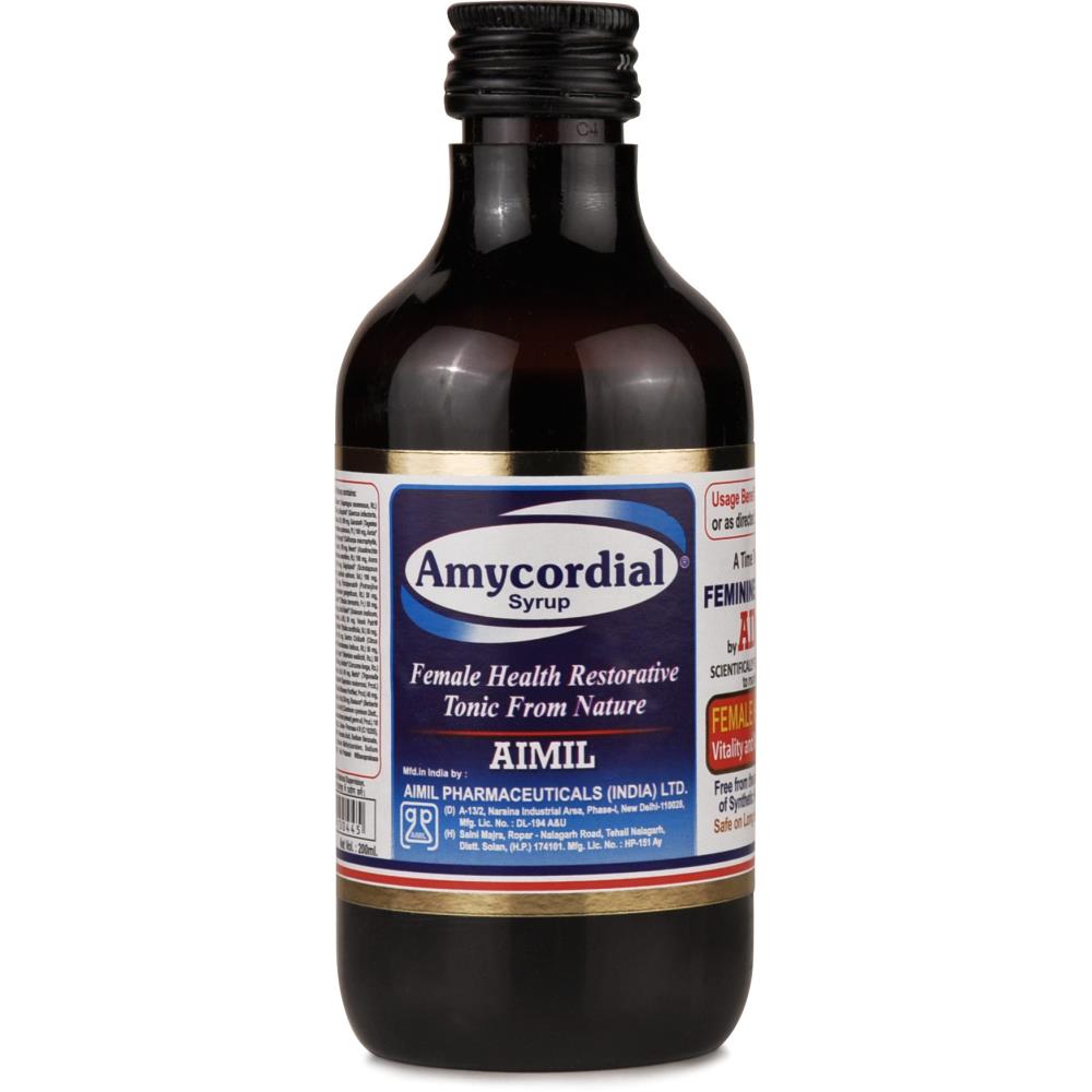 shop amycordial syrup 200ml at price 165.00 from aimil online - ayush care
