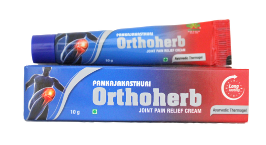 Shop Pankajakasthuri Orthoherb gel 10gm at price 45.00 from Pankajakasthuri Online - Ayush Care