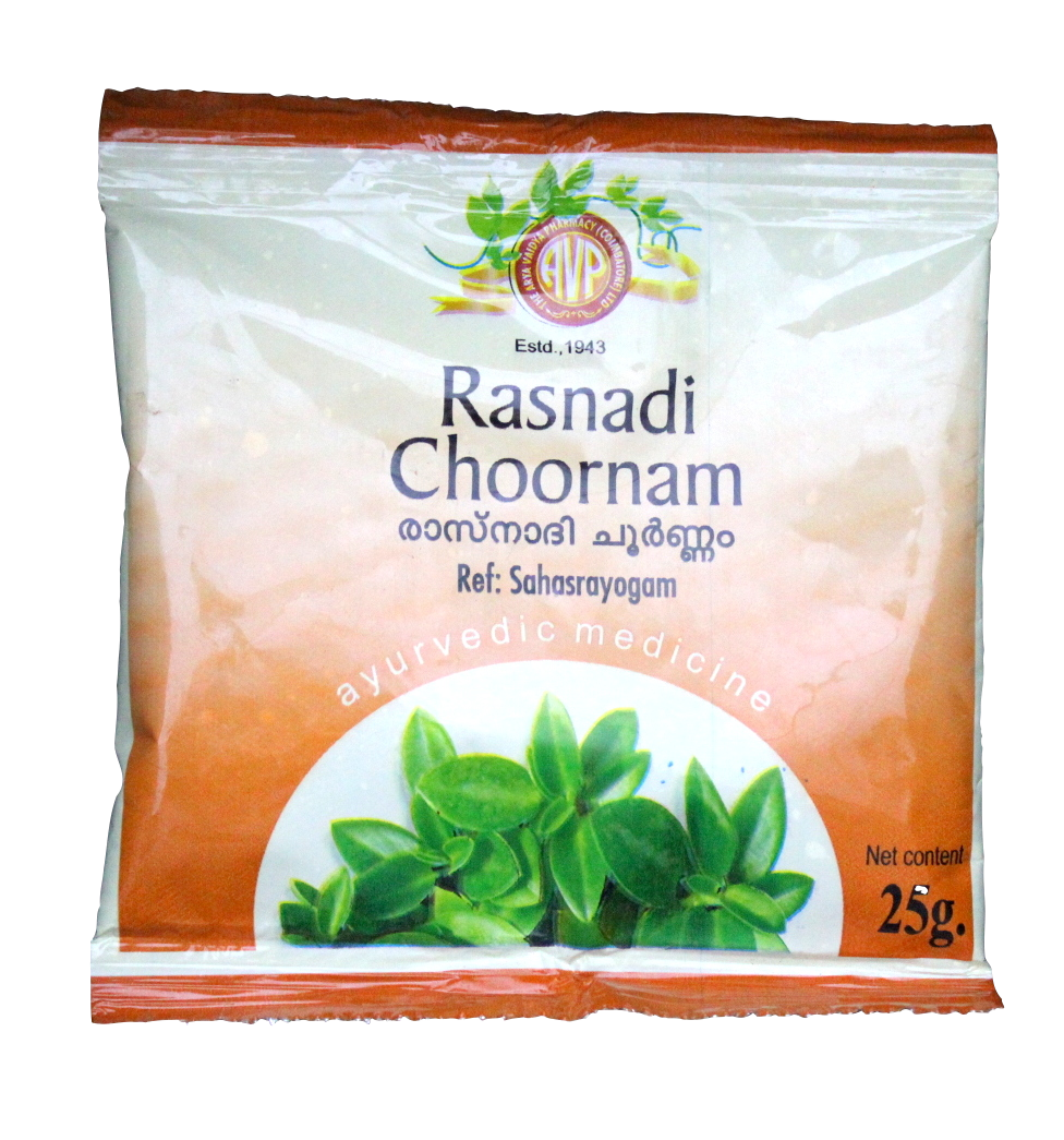 Shop Rasnadi churnam 25gm at price 31.00 from AVP Online - Ayush Care