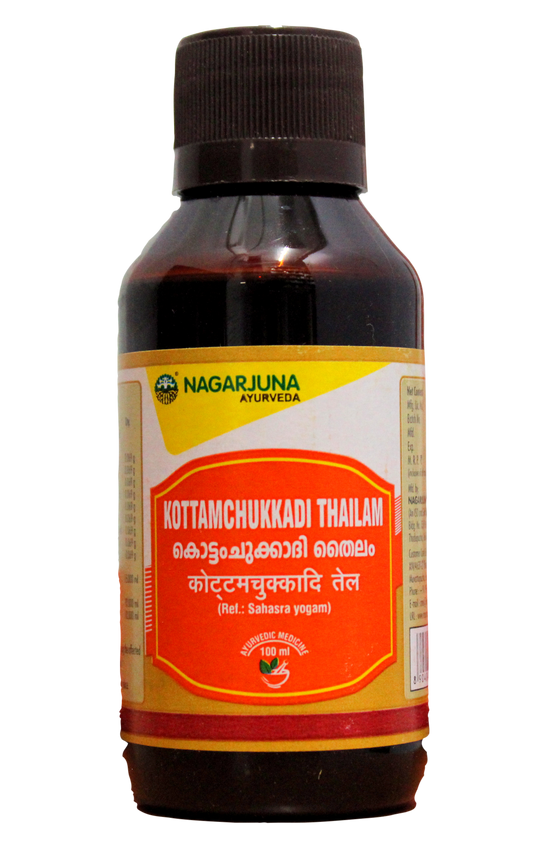 Shop Kottamchukkadi thailam 100ml at price 100.00 from Nagarjuna Online - Ayush Care