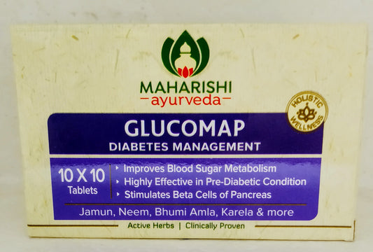 Shop Maharishi Glucomap 10 Tablets at price 46.00 from Maharishi Ayurveda Online - Ayush Care