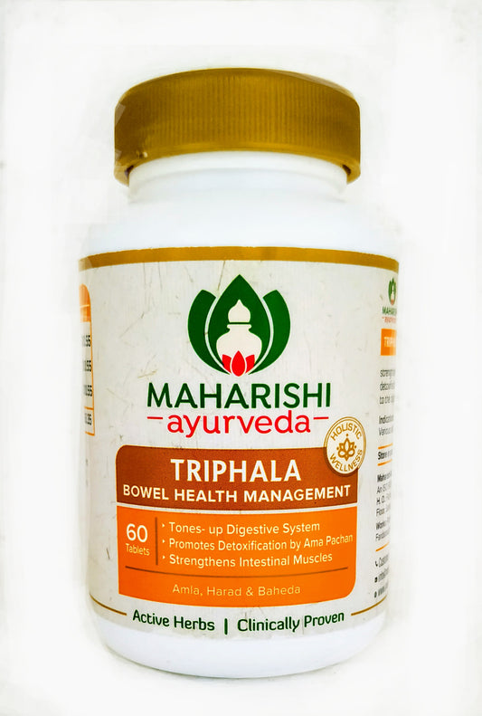 Shop Maharishi Triphala 60 Tablets at price 110.00 from Maharishi Ayurveda Online - Ayush Care