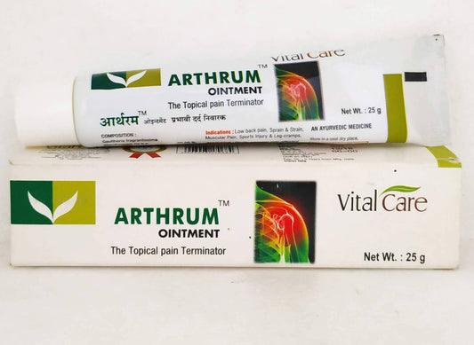Shop Arthrum Ointment 25gm at price 70.00 from Vitalcare Online - Ayush Care