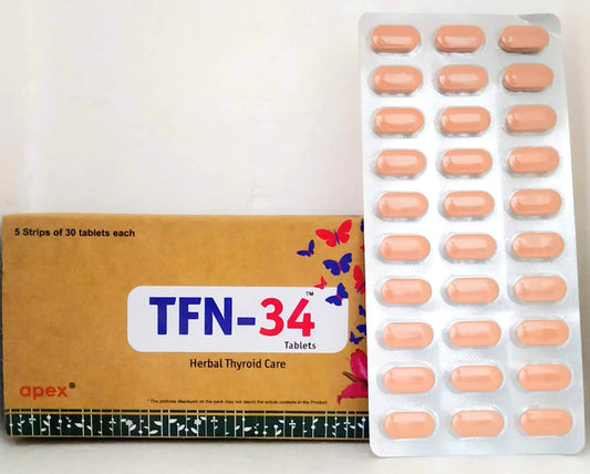 Shop TFN-34 Tablets - 30Tablets at price 140.00 from Apex Ayurveda Online - Ayush Care