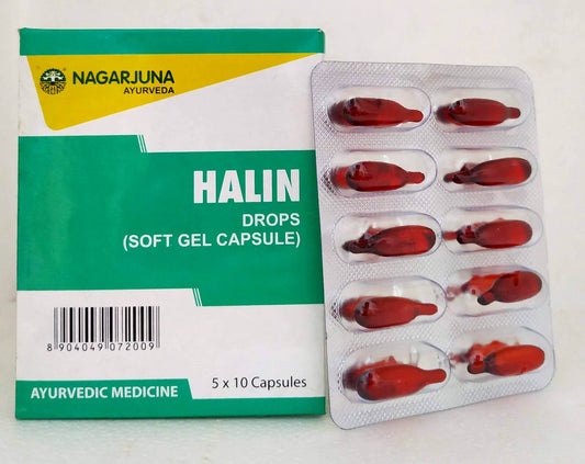 Shop Halin Capsules - 10Capsules at price 70.00 from Nagarjuna Online - Ayush Care