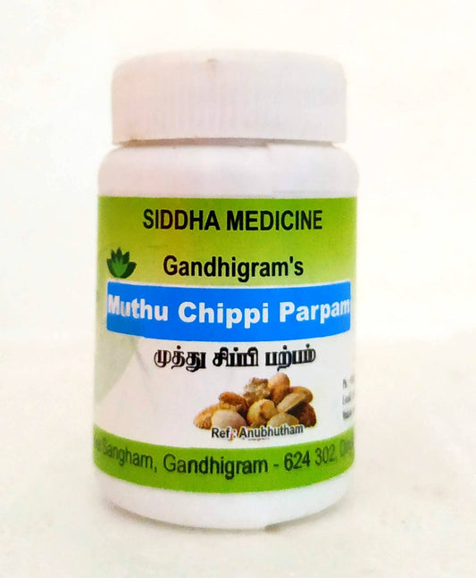 Shop Muthuchippi Parpam 10gm at price 58.00 from Lakshmi Seva Sangham Online - Ayush Care