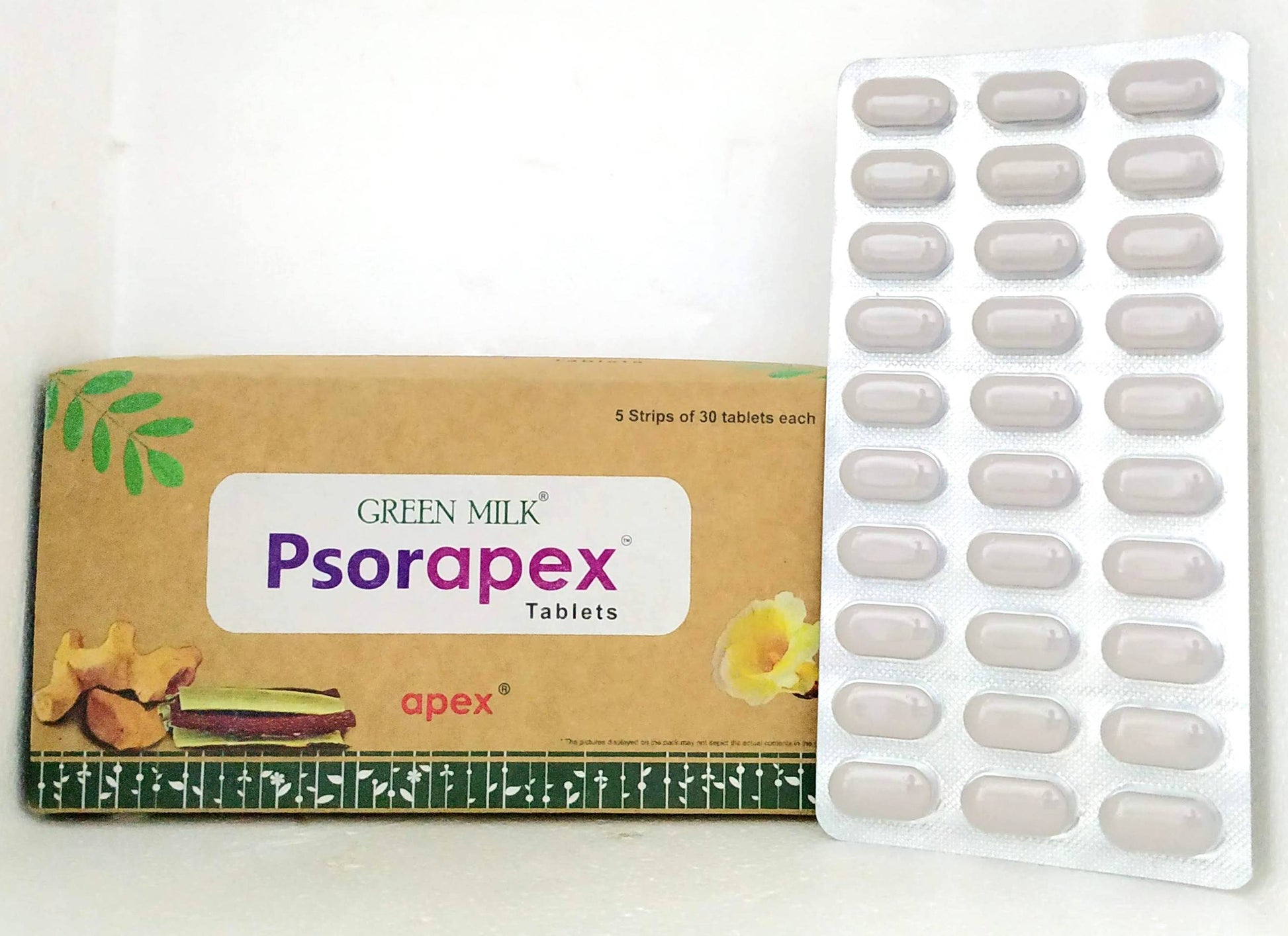 Shop Psorapex Tablets - 30Tablets at price 132.00 from Apex Ayurveda Online - Ayush Care