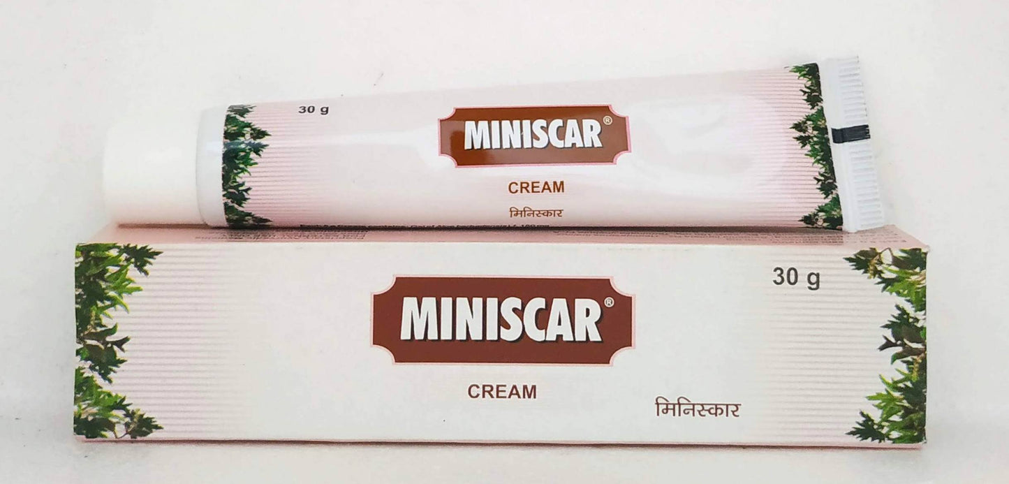 shop miniscar cream 30gm at price 100.00 from charak online - ayush care