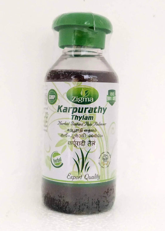 Shop Karpoorathi thailam 100ml at price 95.00 from Zigma Online - Ayush Care